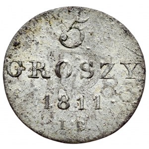Duchy of Warsaw, Frederick Augustus I, 5 pennies 1811 IB
