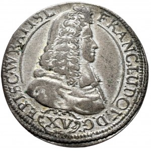 Silesia, Duchy of Nysa of the Bishops of Wrocław, Francis Ludwig, 15 krajcars 1694 LPH, Nysa