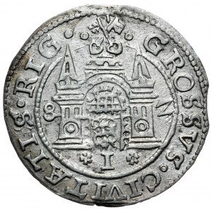Stefan Batory, Pfennig 1582, Riga, Datum getrennt