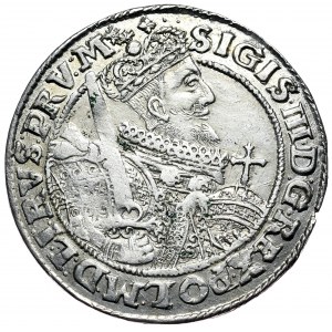 Sigismund III. Vasa, ort 1622, Bromberg, breite Krone