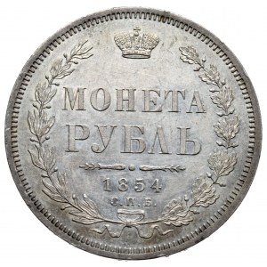 Russia, Nicholas I, ruble 1854 СПБ HI, St. Petersburg