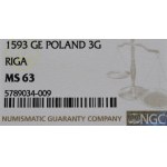 Sigismund III Vasa, trojak 1593 Riga