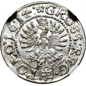 Sigismund III Vasa, penny 1614, Kraków Beautiful