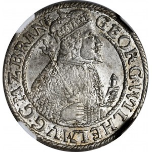 Ducal Prussia, George Wilhelm, ort 1624, Königsberg, error punctures on reverse side