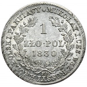 Congress Kingdom, Nicholas I, 1 zloty 1830 FH, Warsaw