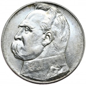 Zweite Republik, 10 Zloty 1934 Piłsudski, Amtsadler