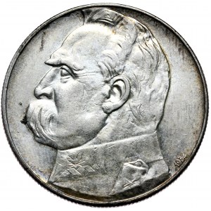 II Rzeczpospolita, 10 Zloty 1934 Piłsudski, Schießadler