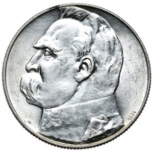 II Rzeczpospolita, 5 Zloty 1934 Piłsudski, Schießadler