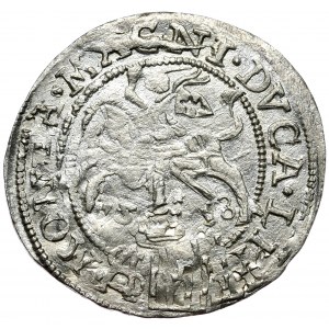 Sigismund II Augustus, Pfennig pro polnischen Fuß 1568, Tykocin, L/LIT