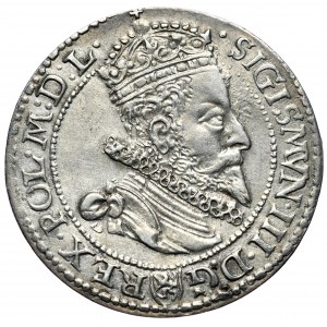 Sigismund III. Vasa, Sixpence 1599, Malbork, kleiner Kopf