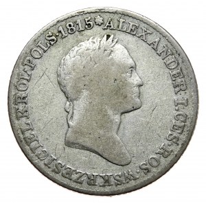 Królestwo Kongresowe, Mikołaj I, 1 złoty 1827 IB, Warszawa, rzadki rocznik