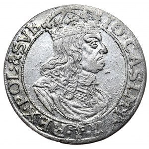 John Casimir, sixpence 1660 TLB, Cracow - straight shields, TLB on the sides of the Vasa coat of arms