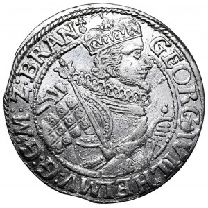 Ducal Prussia, George Wilhelm, ort 1622, Königsberg, bust in armor. Beautiful