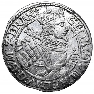 Prusy Książęce, Jerzy Wilhelm, ort 1622, Królewiec, popiersie w zbroi. Piękny