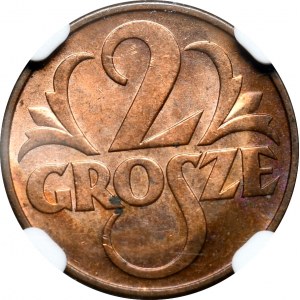 2 pennies 1939, NGC MS 64 RB