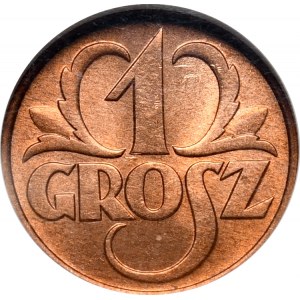 1 grosz 1939, NGC MS 64 RB