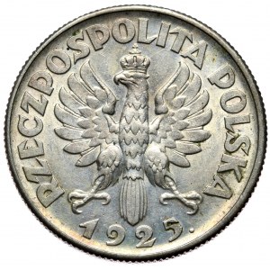 Second Republic, 2 zloty 1925, Woman and ears, London