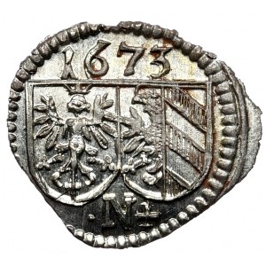 Deutschland, Nürnberg, einseitiger Pfennig, 1673