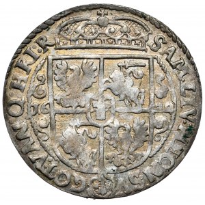 Sigismund III Vasa, ort 1622, Bydgoszcz, PRV.M+ mit REX.PO Fehler, breite Krone