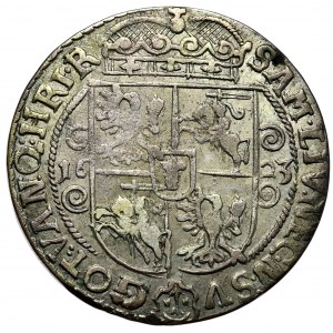 Sigismund III. Vasa, ort 1623, Bydgoszcz, PRV:M+, Büste von 1622, Spiralverzierung