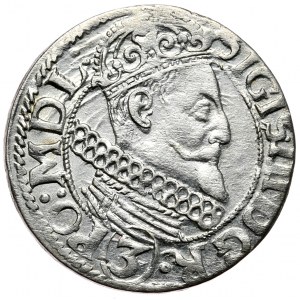 Sigismund III Vasa, Threepence (3 krajcars) 1615, Kraków, end of PO obverse legend: MDL: