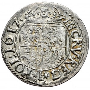 Sigismund III. Wasa, Drei Pence (3 krajcary) 1617, Krakau, MDL.