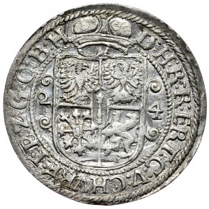 Prusy Książęce, Jerzy Wilhelm, ort 1624, Królewiec, z podwójnym znakiem mincerskim na awersie