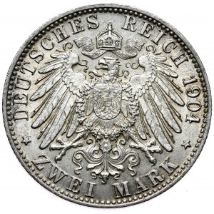 Germany, Bremen, 2 marks 1904 J, Hamburg