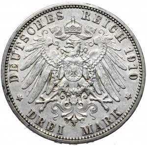 Deutschland, Hessen, 3 Mark 1910 A, Berlin