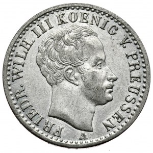 Niemcy, Prusy, Fryderyk Wilhelm III, 1/6 talara 1823 A, Berlin