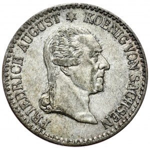 Germany, Saxony, Frederick August I, 1/6 thaler 1827, commemorating the death of the king