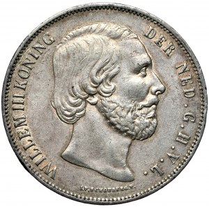 Holandia, Wilhem III, 2 1/2 guldena 1859, Utrecht