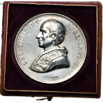 Watykan/Państwo Kościelne, Leon XIII 1878, medal - 1. Rok Pontyfikatu w oryginalnym pudełku