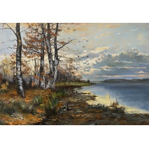 Zbigniew Cortez Hare, Herbstlandschaft an einem See