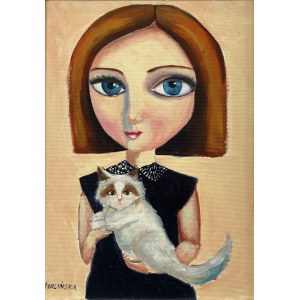 Marlena Łozińska, Dievča s mačkou