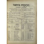 KALENDARZ 1907 - TARYFA POSESYJ WARSZAWY