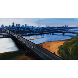 Marcin Kędzierski, Panorama mit Poniatowski-Brücke, 2021