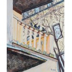 Pervin Ece Yakacik, Birds on balcony, 2021