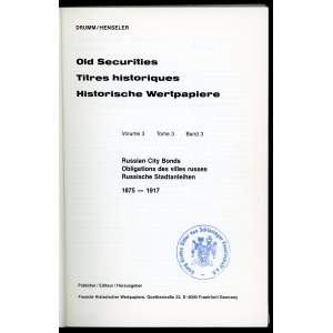 Drumm , Old Securities. Thres historiques. Historische Wertpapiere