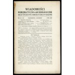 Wiadomości Numizmatyczno-Archeologiczne nr: 5, 6, 8 i 9, 10-12 z 1919 r