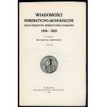 Wiadomości Numizmatyczno-Archeologiczne nr: 5, 6, 8 i 9, 10-12 z 1919 r