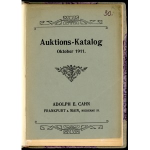Cahn, Auktions-Katalog Oktober 1911