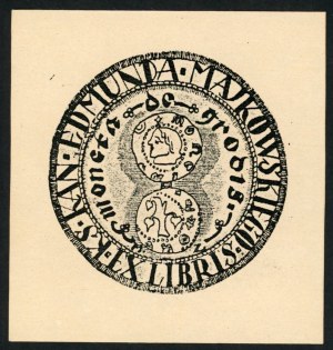 Majkowski, Edmund - Ekslibris numizmatyczny