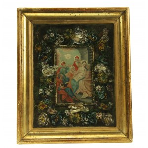 Relic with the remains of four saints, 18th century.