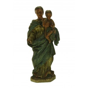 Statue der Jungfrau mit Kind, 18. Jahrhundert.