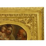 Holy Family oil painting 17th century.