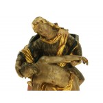 Pieta-figure of polychrome wood 17th century