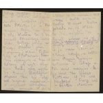 List żołnierski na papierze patriotycznym z orłem na czerwinej tarczy ok.1916 r.