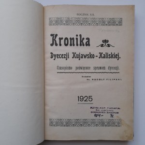 Kronika Dyecezji Kujawsko-Kaliskiej Rocznik XIX 1925 r.