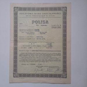 Pocztowa Kasa Oszczędności Polia na nazwisko Adler Bronisław.